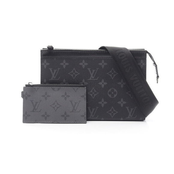Louis Vuitton Shoulder Black Reverse Wallet Gaston Bag Eclipse Wearable - Picture 2 of 6